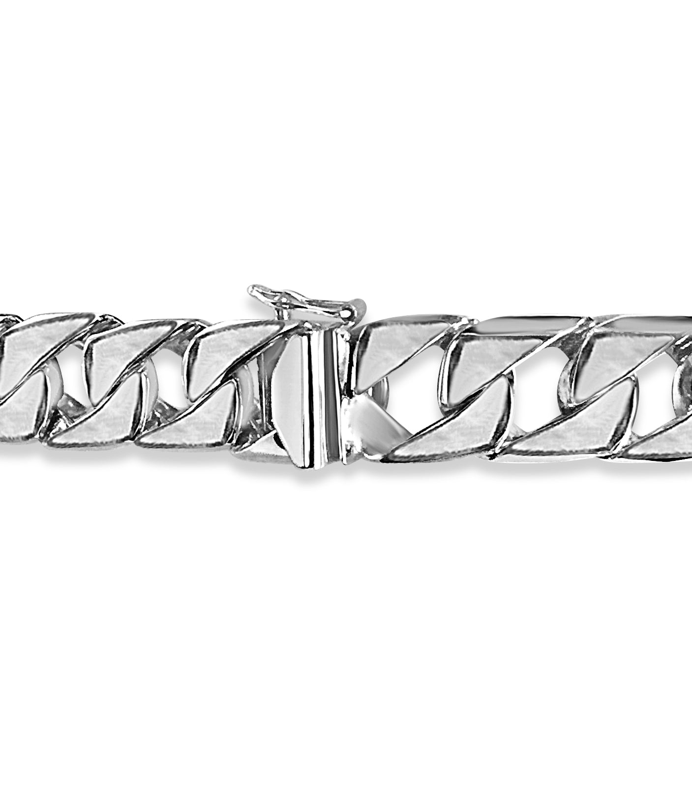 Curb Solid Gold Handmade Bracelet , 14mm, 6.5-10 Inch