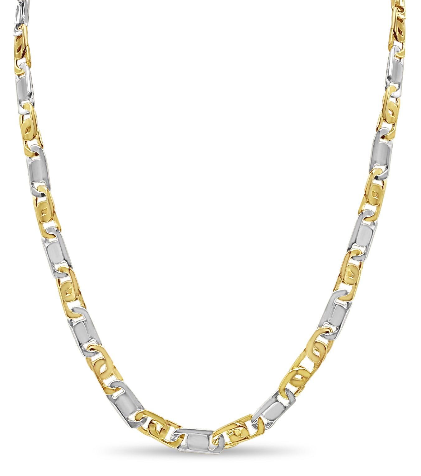 Tiger Eye & Bar Solid Gold Handmade Necklace , 11mm, 16-30 Inch