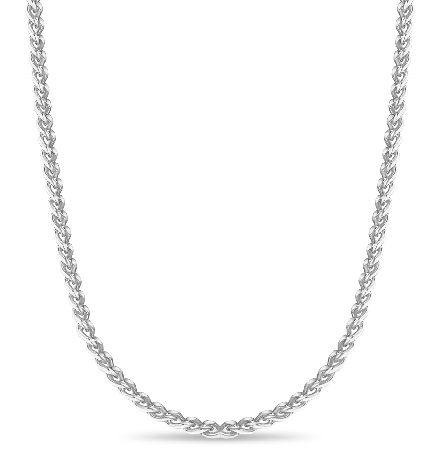 Curb Solid Gold Handmade Necklace , 8mm, 16-30 Inch
