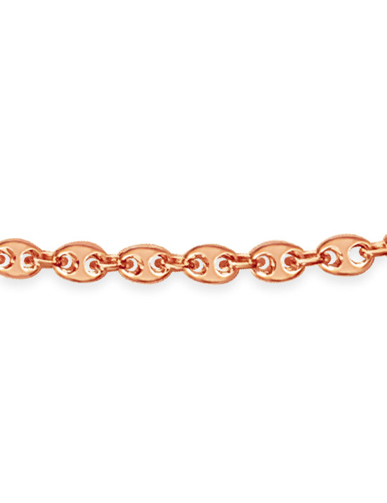 Mariner Solid Gold Handmade Necklace , 7mm, 16-30 Inch