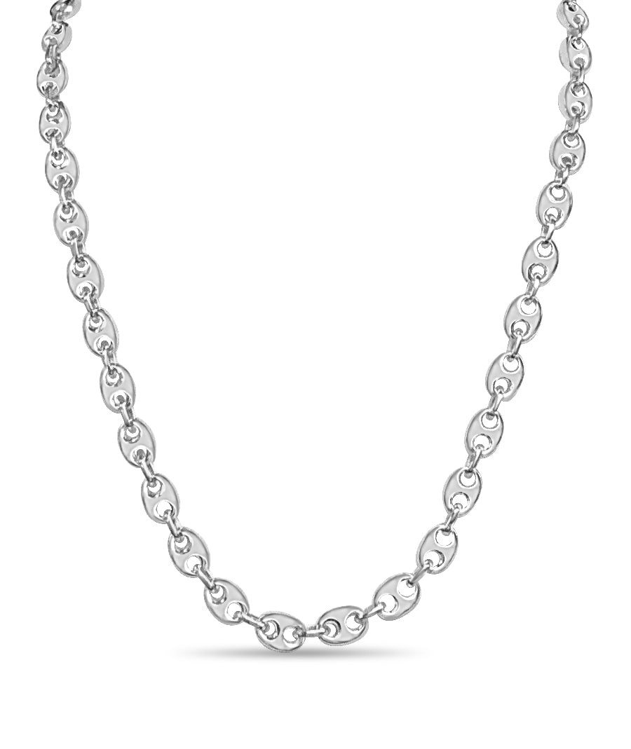 Mariner Solid Gold Handmade Necklace , 7mm, 16-30 Inch