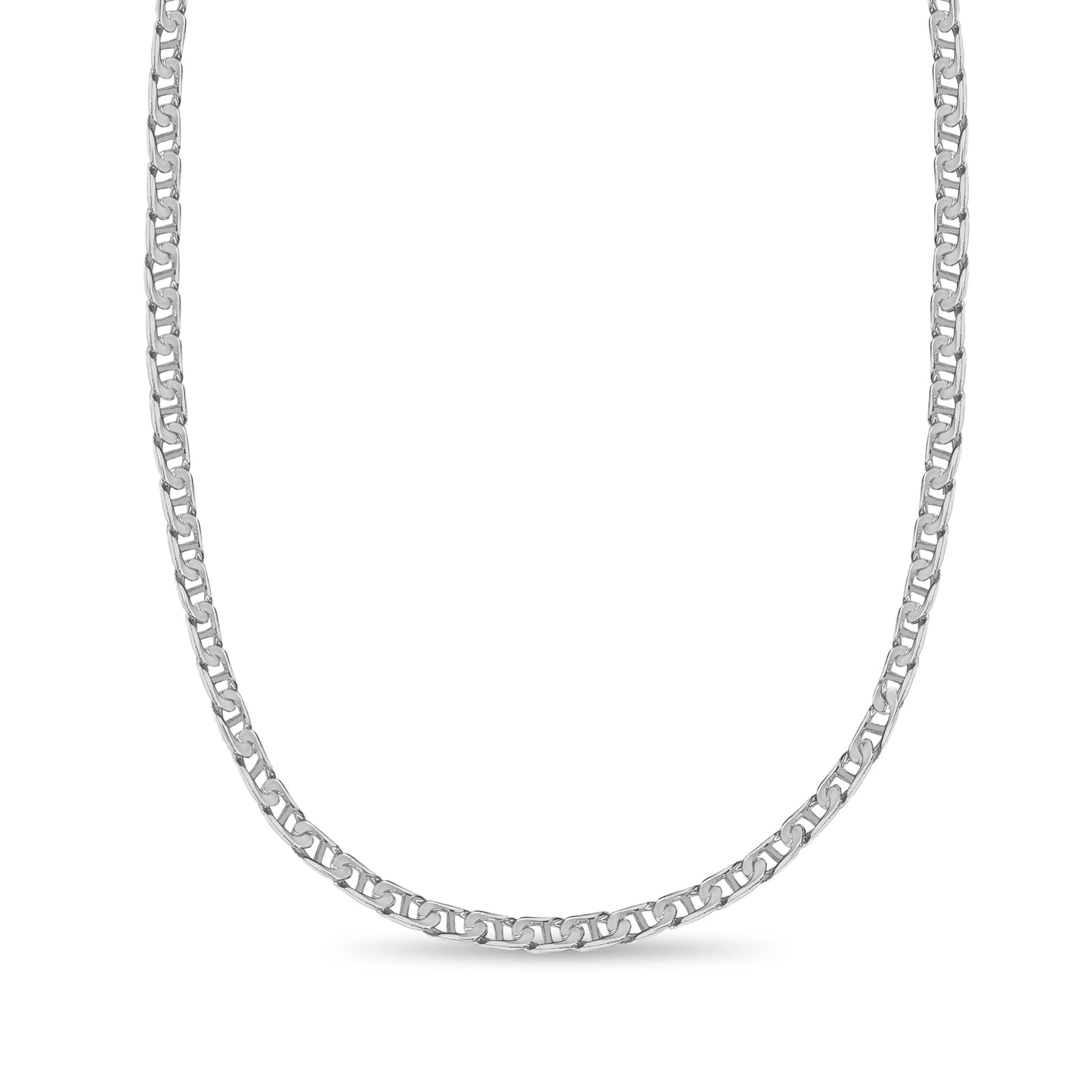 Mariner Solid Gold Handmade Necklace , 7mm, 16-30 Inch