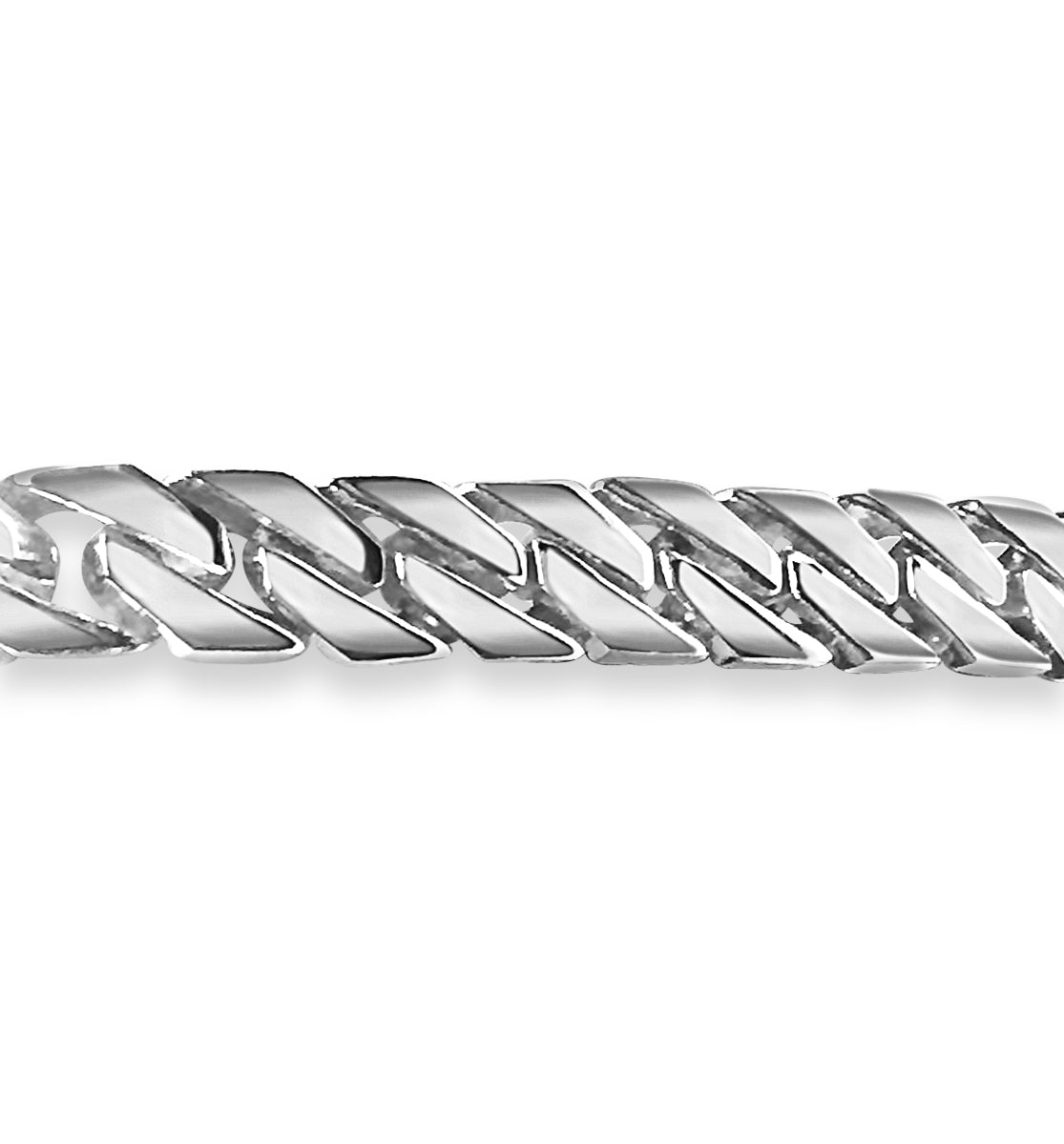 Curb Solid Gold Handmade Bracelet , 8mm, 6.5-10 Inch