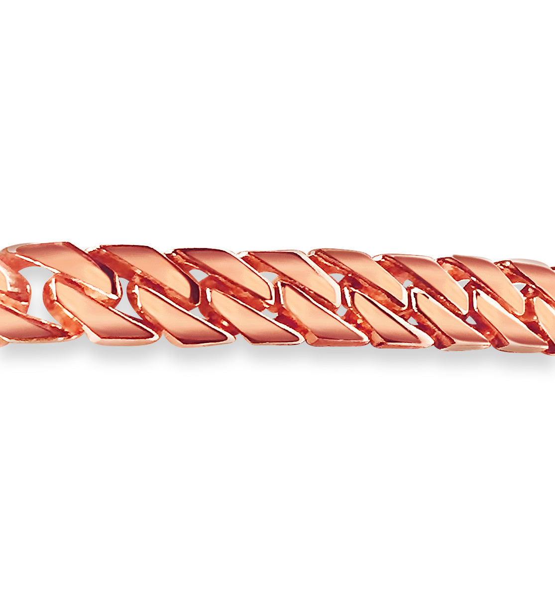 Curb Solid Gold Handmade Bracelet , 8mm, 6.5-10 Inch