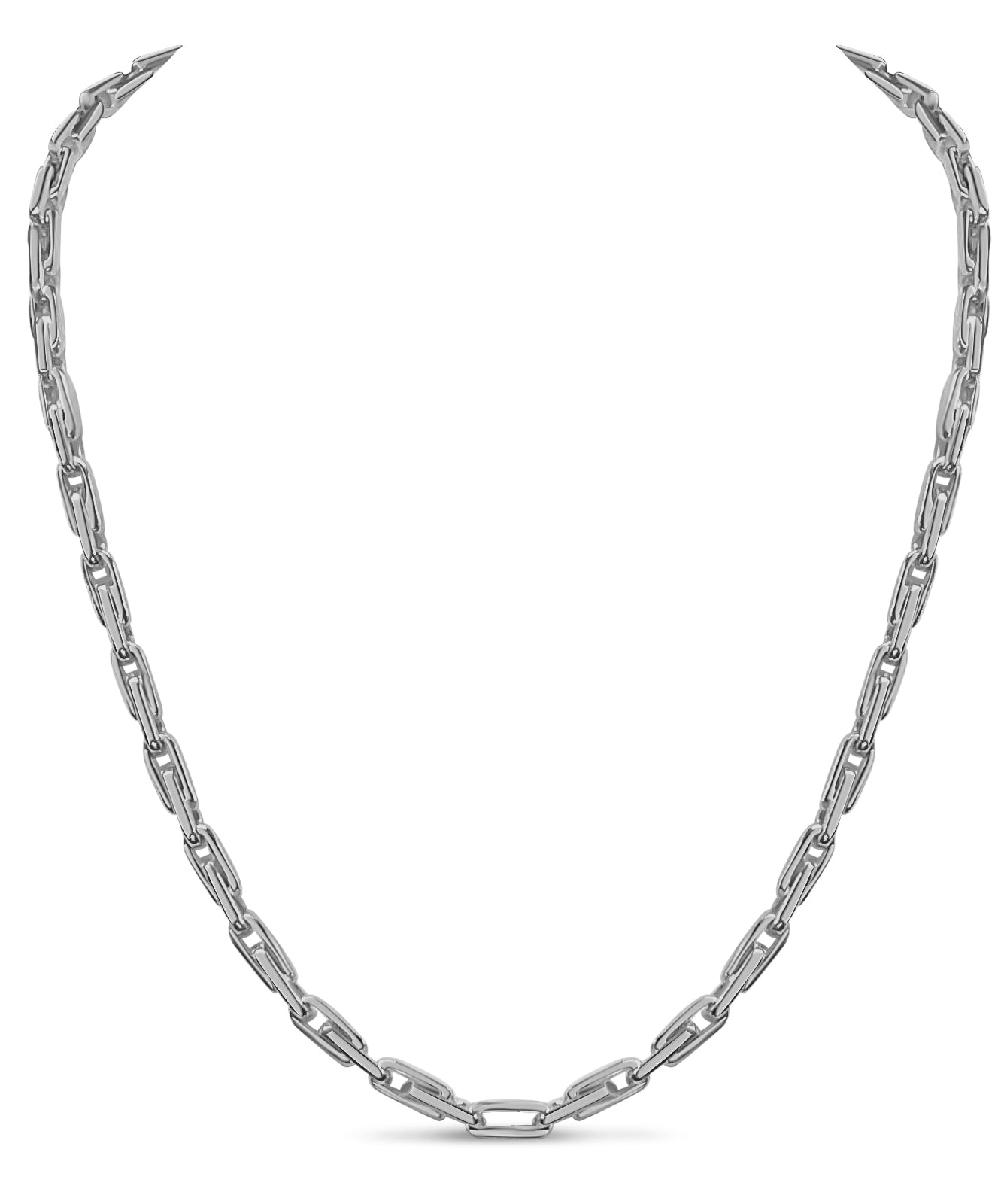 Fancy Rolo Solid Gold Handmade Necklace , 5mm, 16-30 Inch