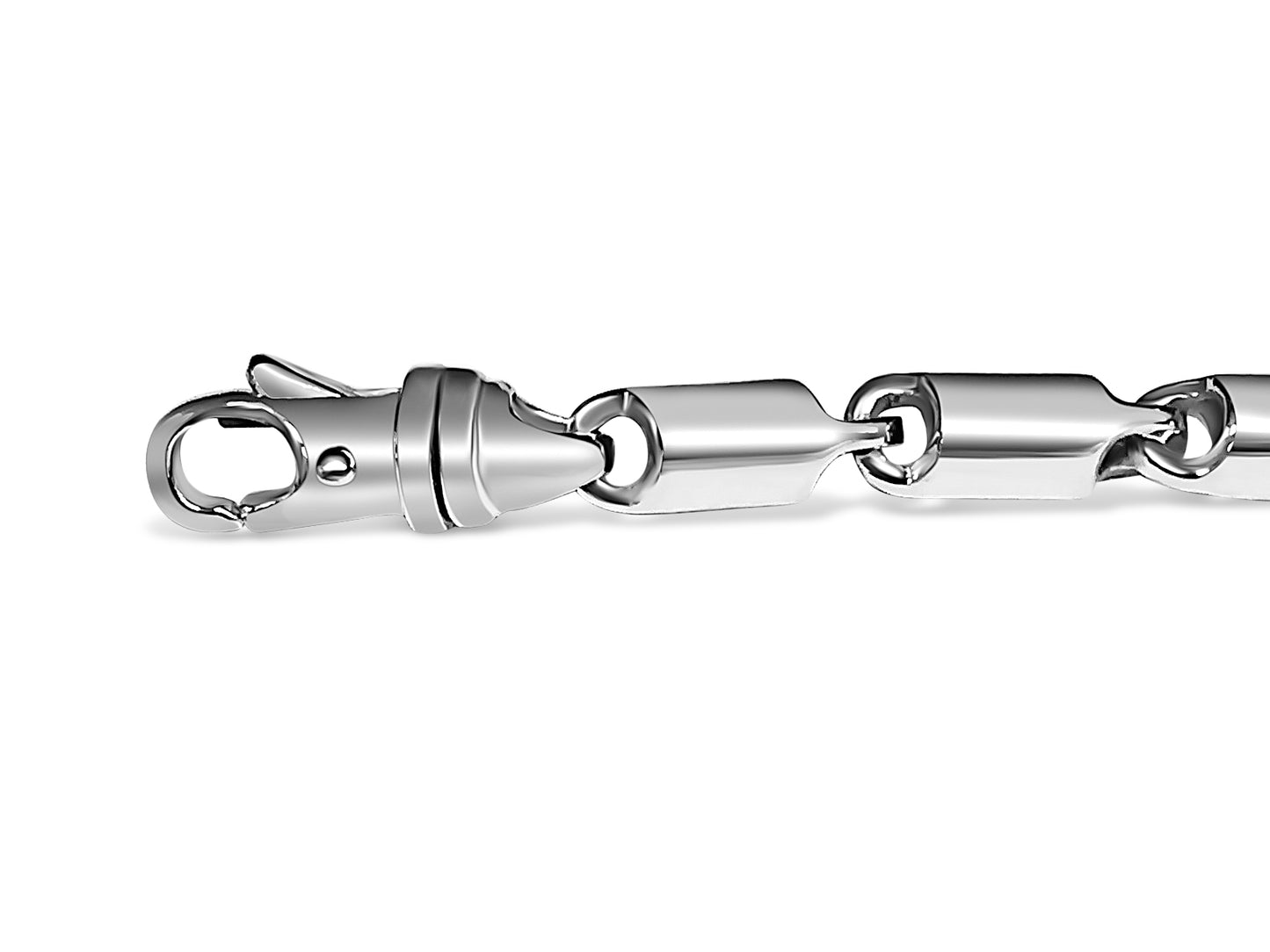 Cylinder Tube Solid Gold Handmade Bracelet , 6mm, 6.5-10 Inch