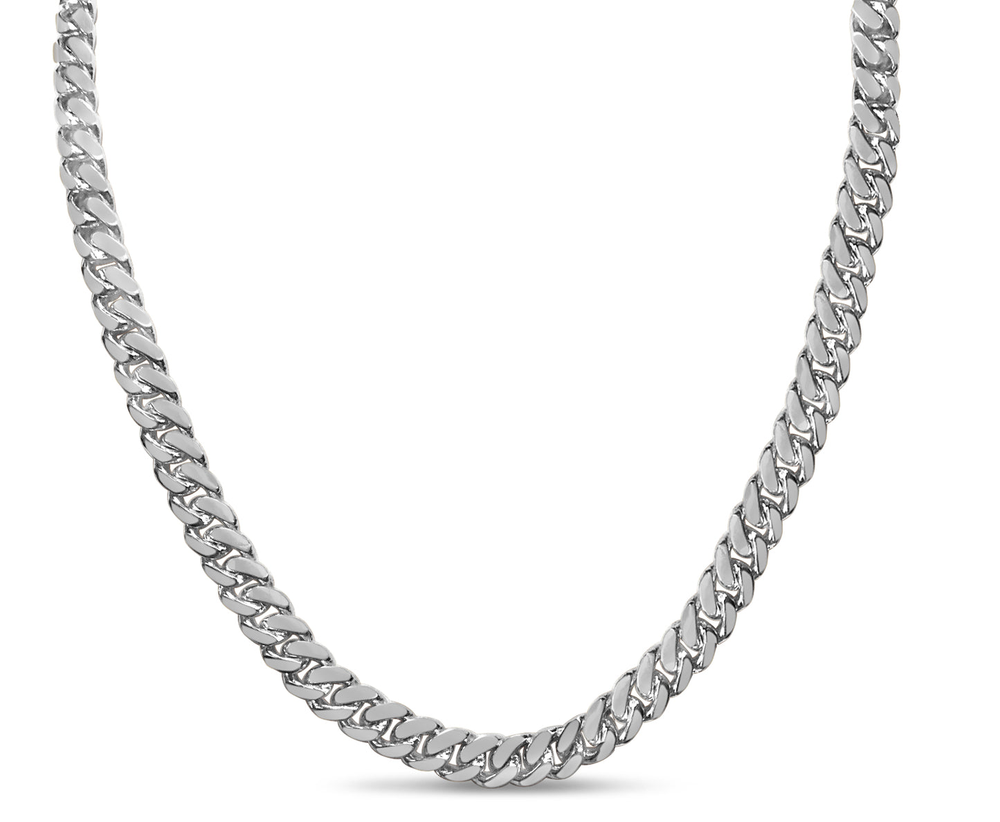 Miami Cuban Solid Gold Handmade Necklace , 7mm, 16-30 Inch