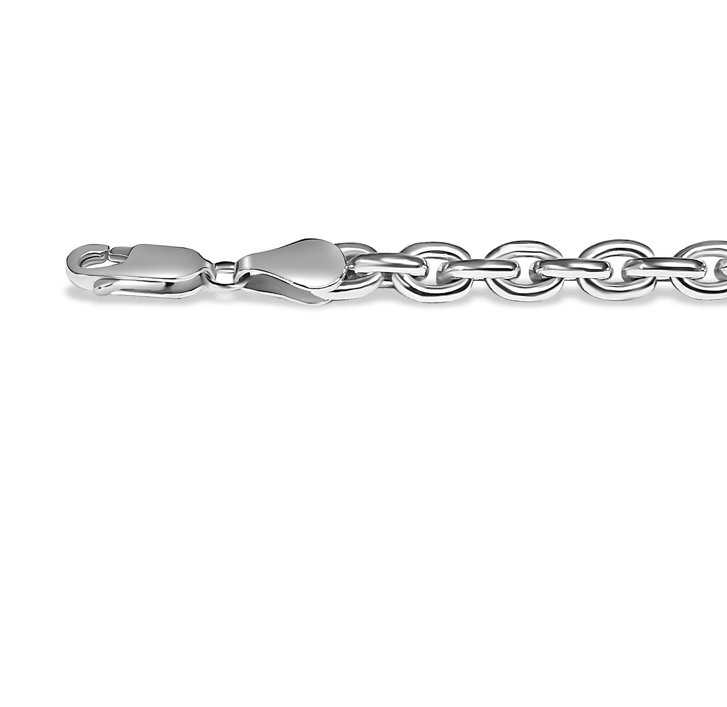 Fancy Rolo Solid Gold Handmade Necklace , 5mm, 16-30 Inch