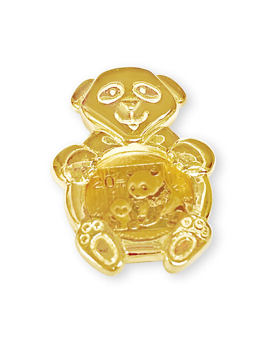 Bamboo Frame Solid Gold Handmade Coin Pendant , 1/10oz Coin ,