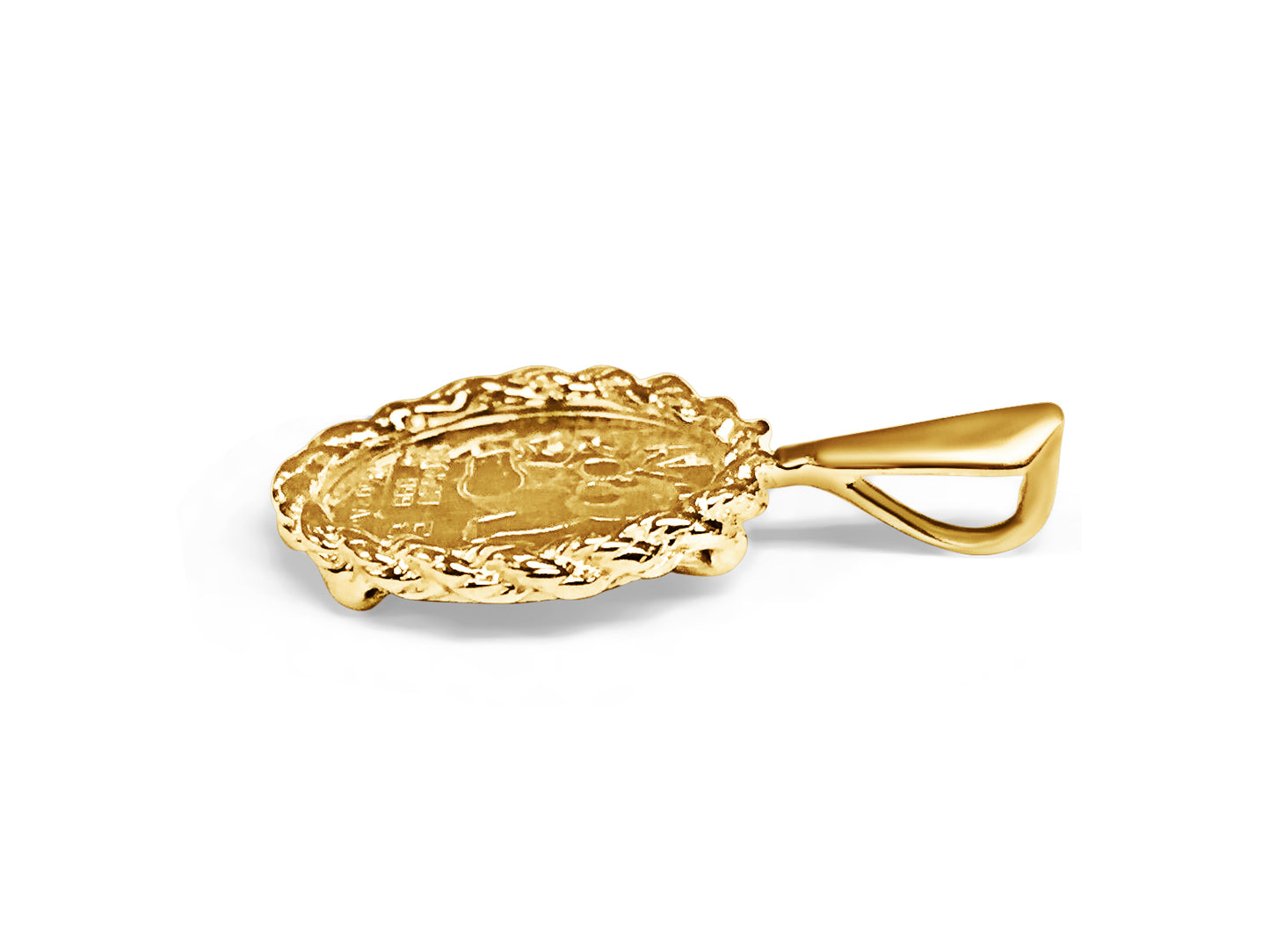 Fancy Solid Gold Handmade Coin Pendant , Chinese Panda Bear Coin ,