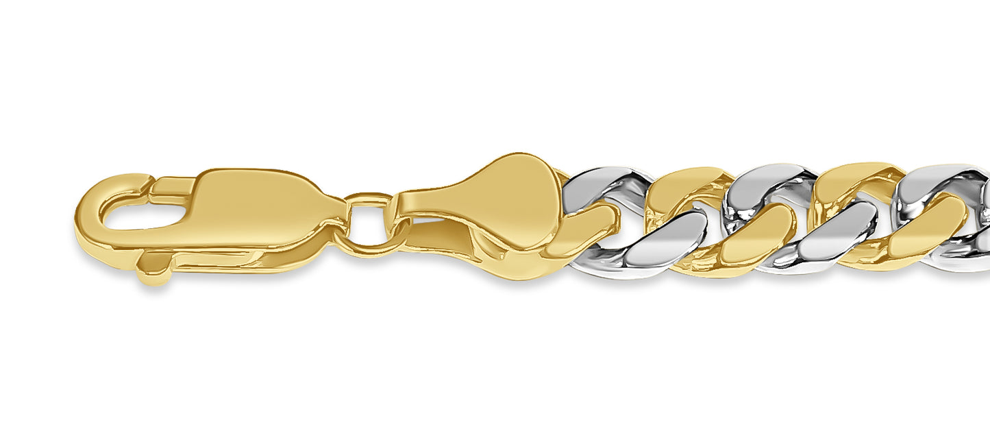 Miami Cuban Solid Gold Handmade Necklace , 7mm, 16-30 Inch