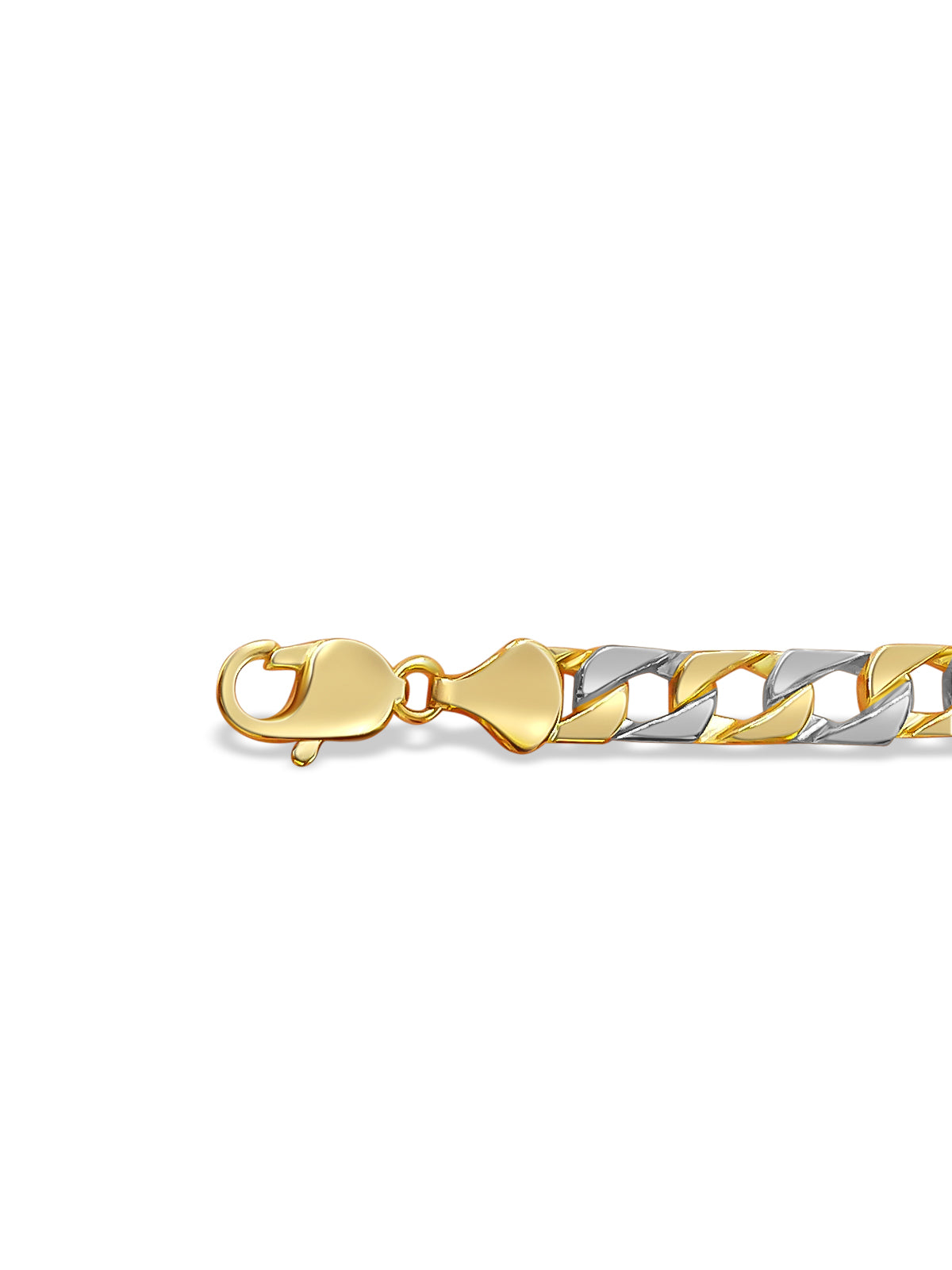 Curb Solid Gold Handmade Necklace , 8mm, 16-30 Inch