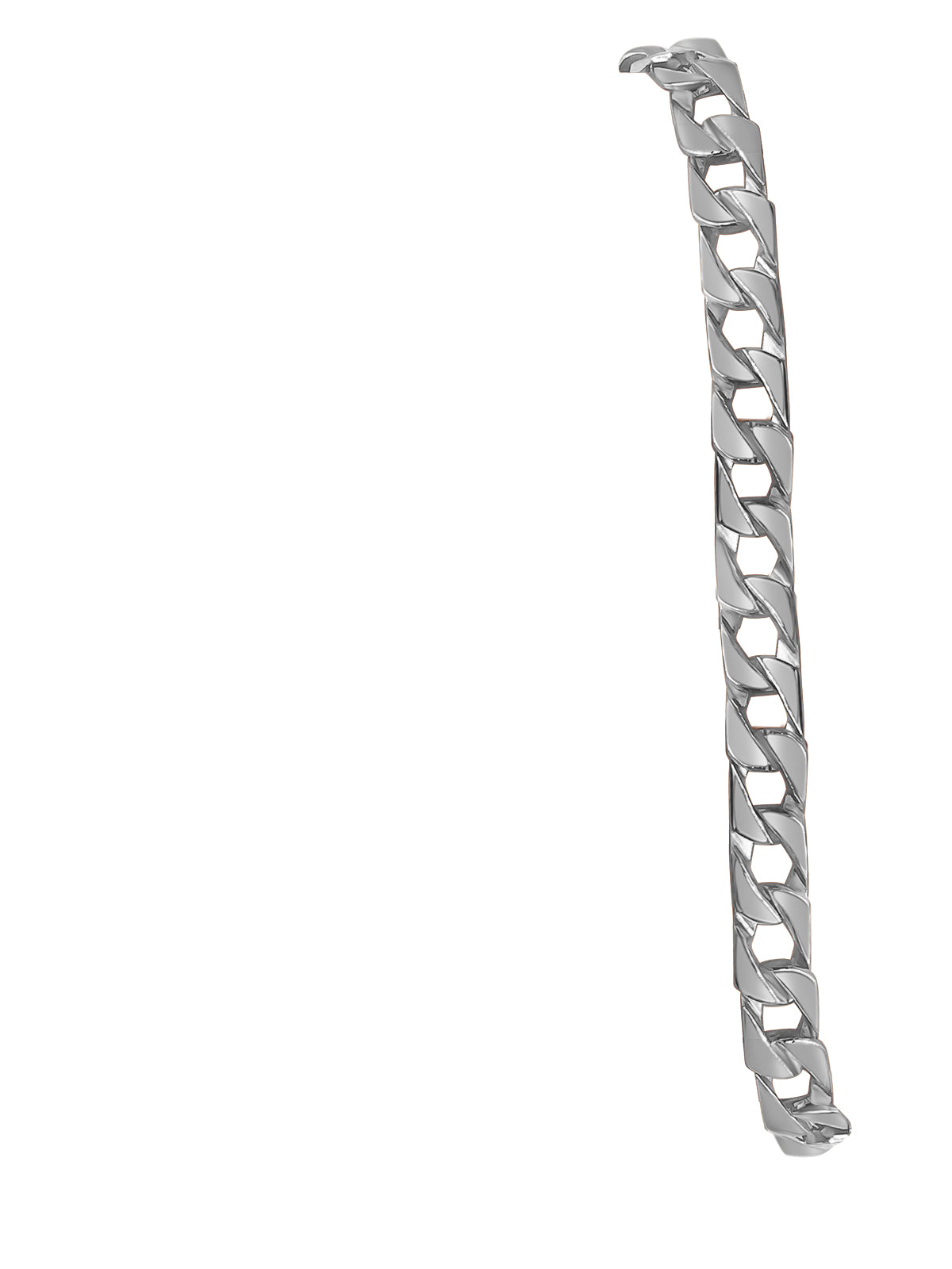 Curb Solid Gold Handmade Bracelet , 8mm, 6.5-10 Inch