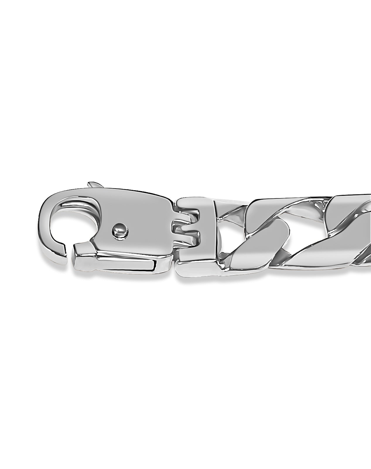 Curb Solid Gold Handmade Bracelet , 10mm, 6.5-10 Inch