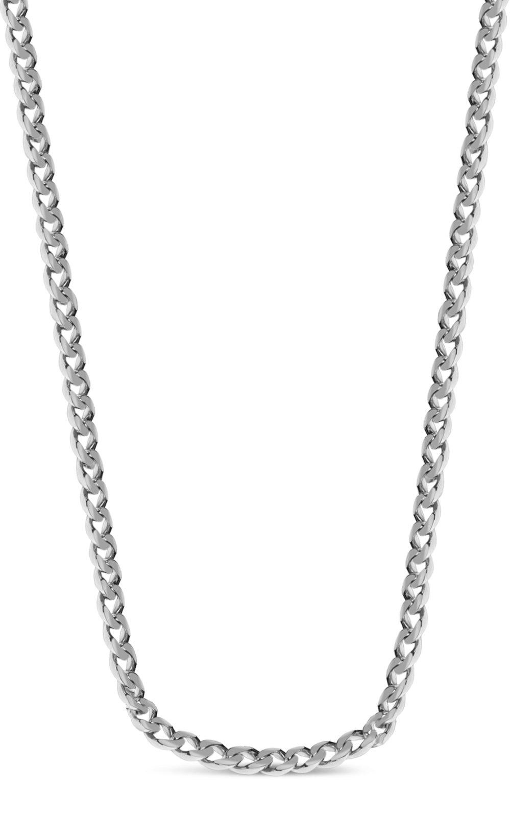 Curb Solid Gold Handmade Necklace , 9mm, 16-30 Inch