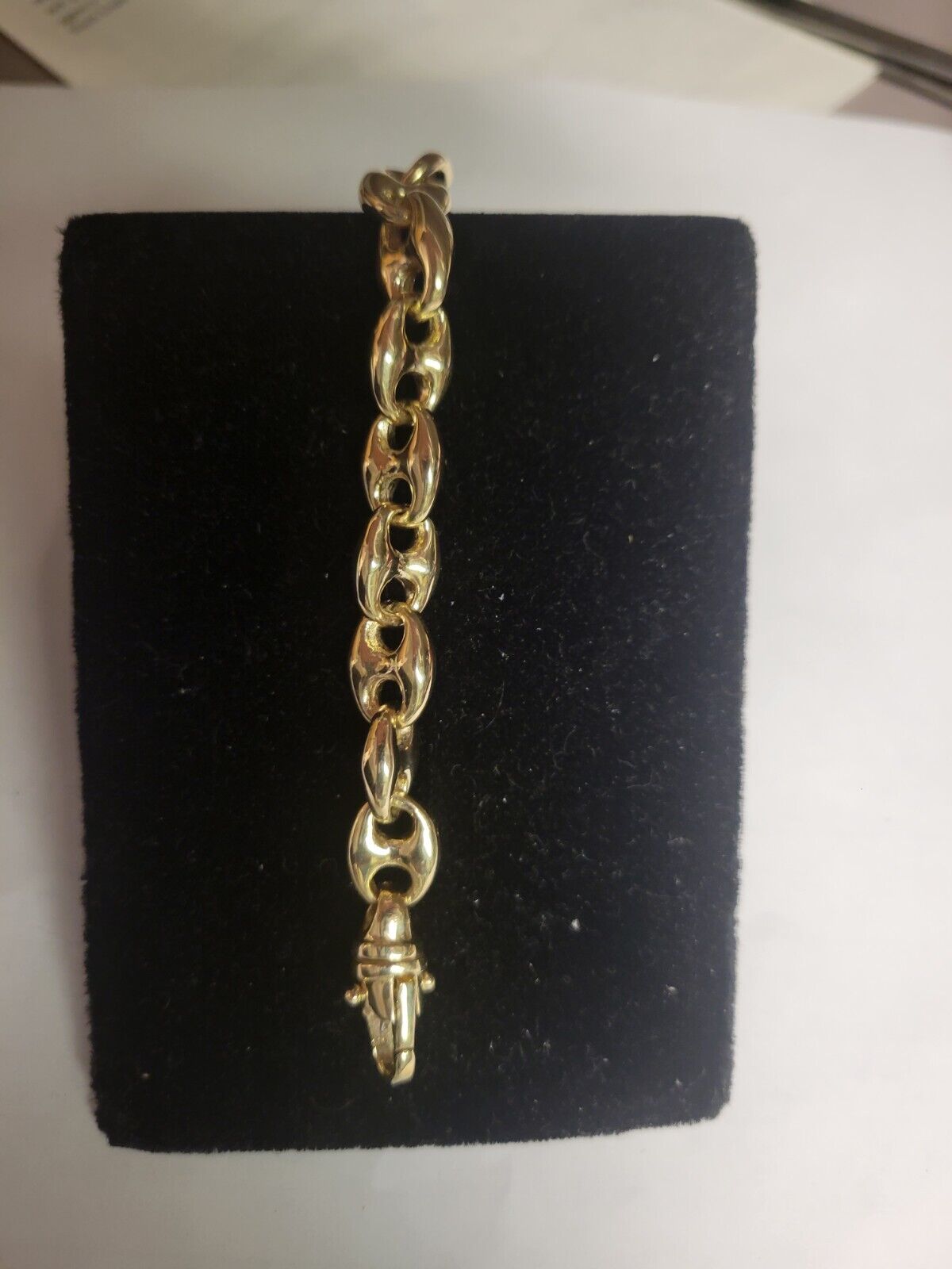 Anchor Mariner Solid Gold Handmade Necklace , 9mm, 16-30 Inch