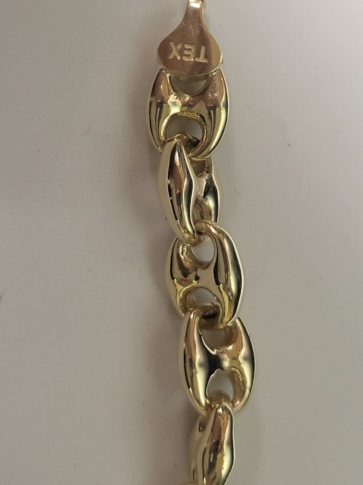 Anchor Mariner Solid Gold Handmade Necklace , 9mm, 16-30 Inch