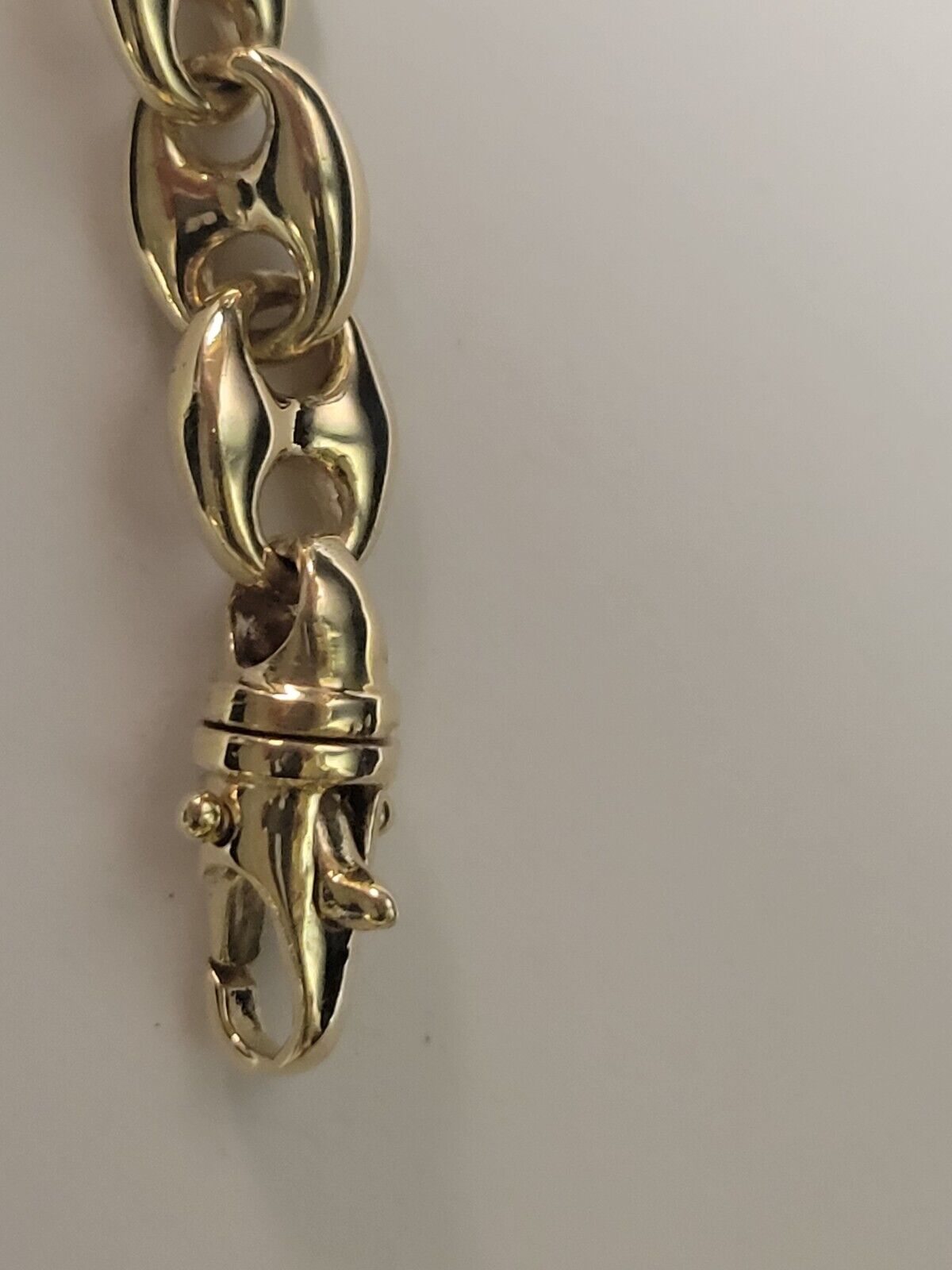 Anchor Mariner Solid Gold Handmade Necklace , 9mm, 16-30 Inch