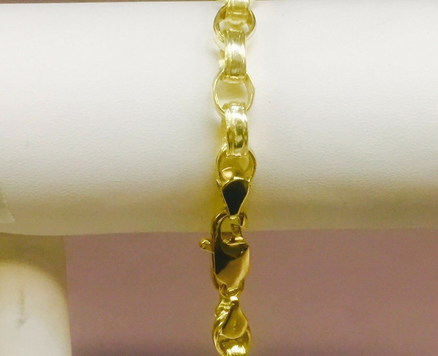Rolo Cable Solid Gold Handmade Necklace , 7mm, 16-30 Inch