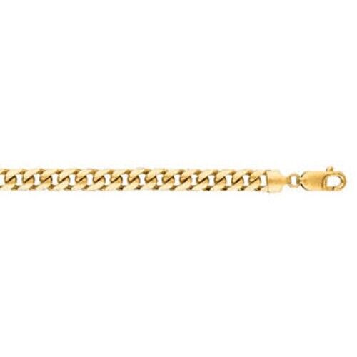 Miami Cuban Solid Gold Handmade Bracelet , 7mm, 6.5-10 Inch