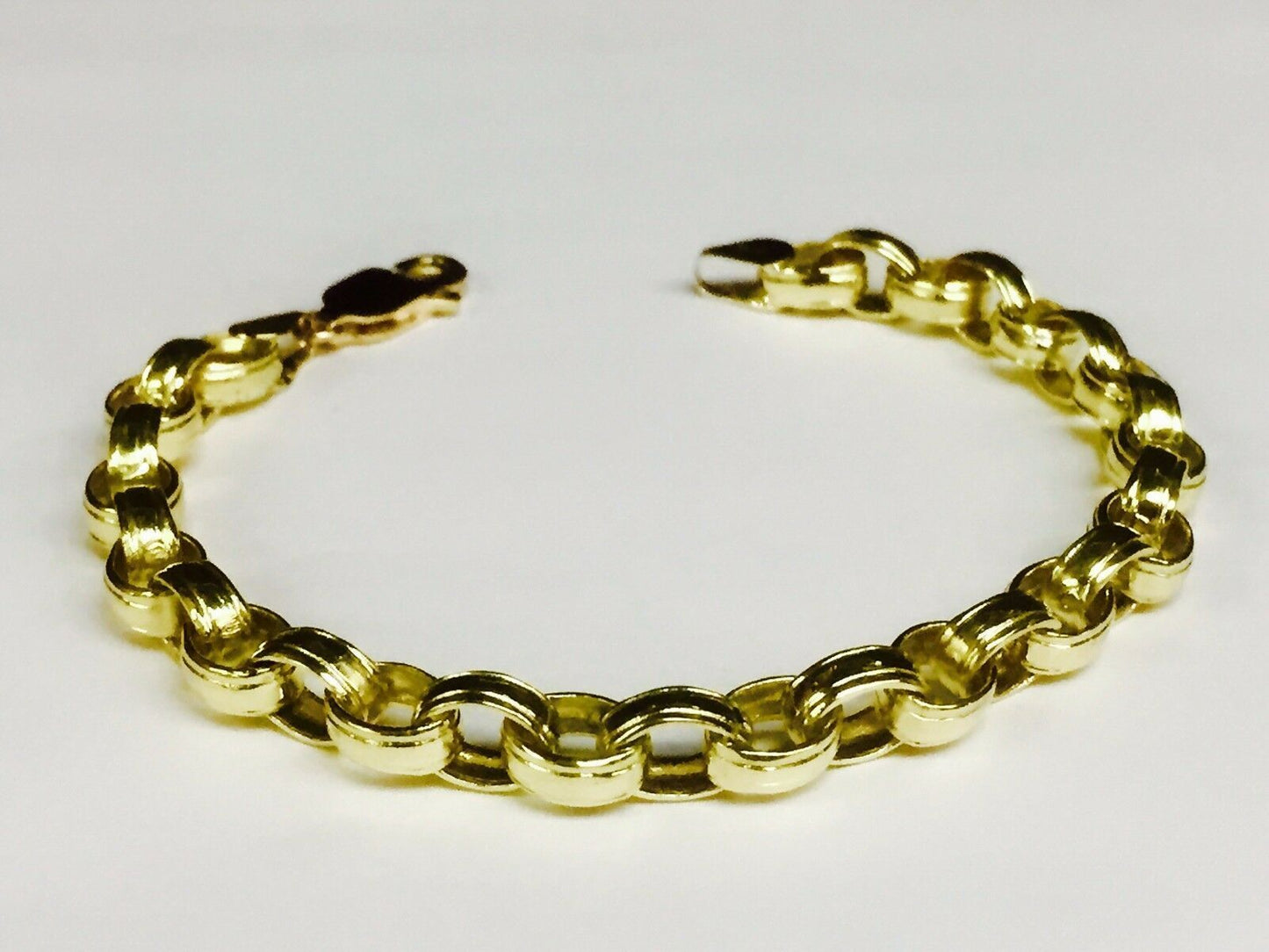 Rolo Cable Solid Gold Handmade Necklace , 7mm, 16-30 Inch