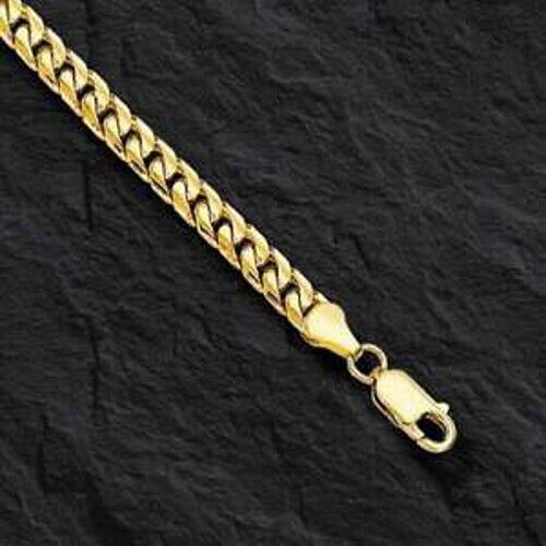 Miami Cuban Solid Gold Handmade Bracelet , 7mm, 6.5-10 Inch