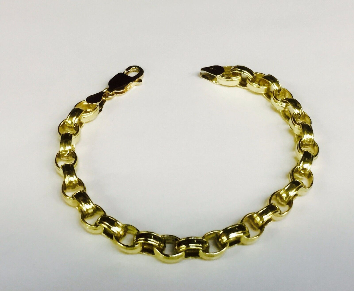 Rolo Cable Solid Gold Handmade Necklace , 7mm, 16-30 Inch