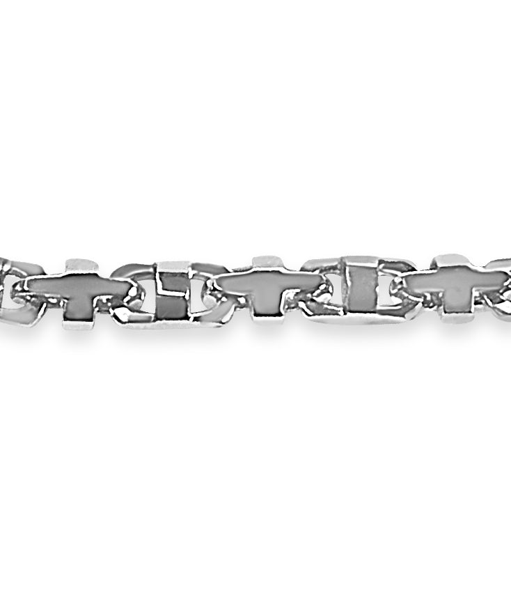 Anchor Mariner Solid Gold Handmade Bracelet , 11mm, 6.5-10 Inch