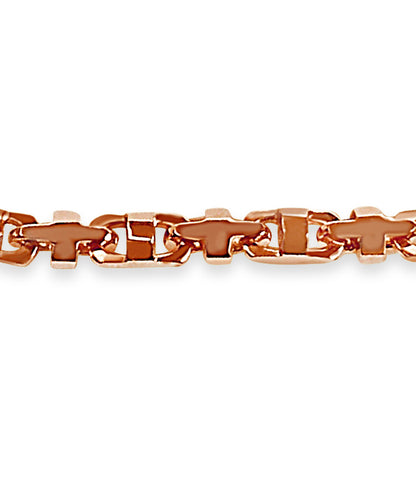 Anchor Mariner Solid Gold Handmade Bracelet , 11mm, 6.5-10 Inch