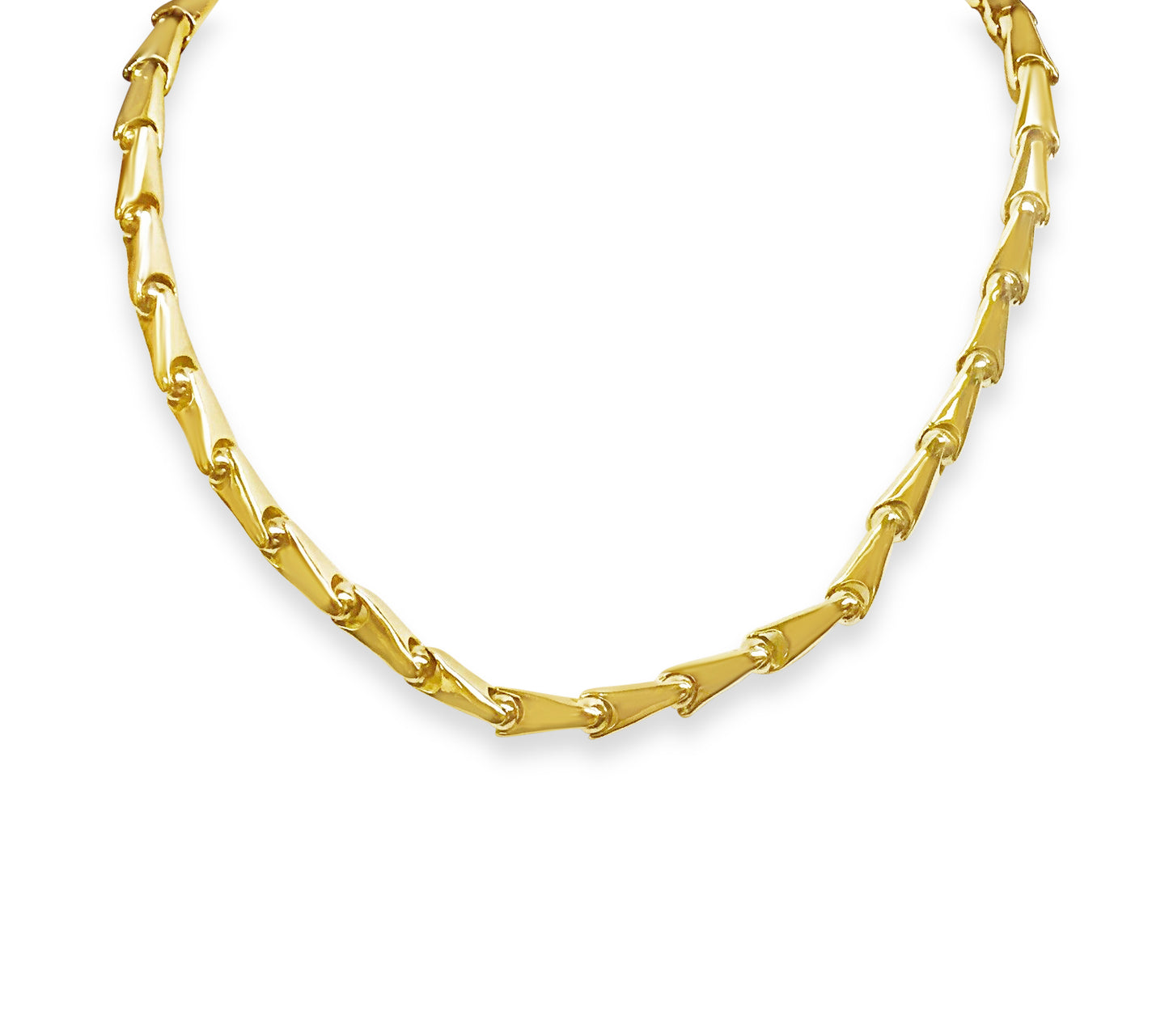 Cylinder Tube Solid Gold Handmade Bracelet , 7mm, 6.5-10 Inch