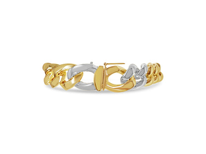 Curb Solid Gold Handmade Bracelet , 13mm, 6.5-10 Inch