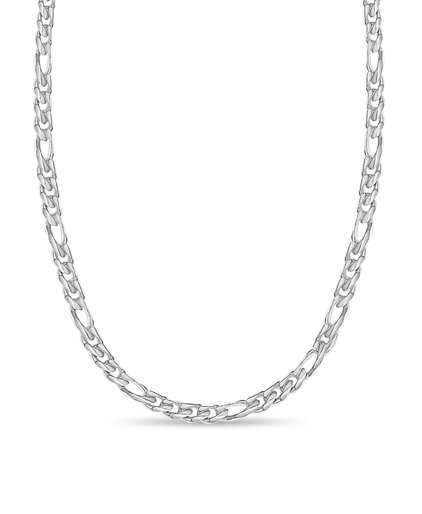 Figaro Solid Gold Handmade Necklace , 14mm, 16-30 Inch