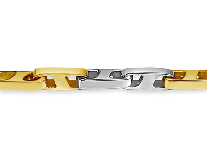Buckle Solid Gold Handmade Bracelet , 5mm, 6.5-10 Inch