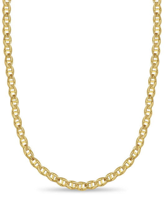 Anchor Mariner Solid Gold Handmade Necklace , 13mm, 16-30 Inch