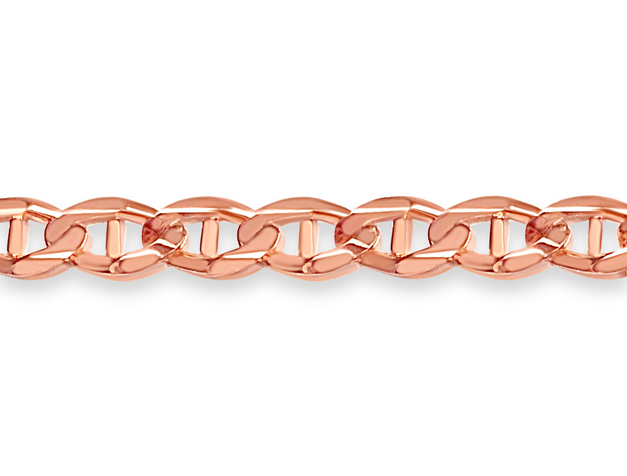 Anchor Mariner Solid Gold Handmade Bracelet , 13mm, 6.5-10 Inch