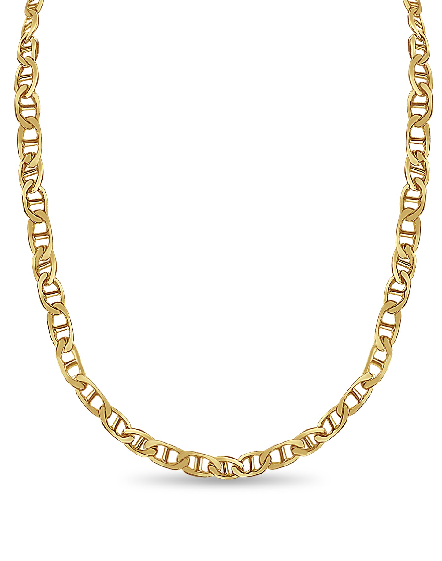 Mariner Solid Gold Handmade Necklace , 8mm, 16-30 Inch