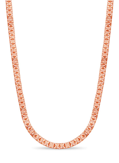 Nugget Solid Gold Handmade Necklace , 9mm, 16-30 Inch