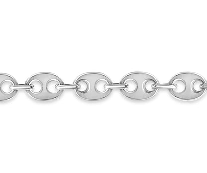 Mariner Solid Gold Handmade Necklace , 9mm, 16-30 Inch