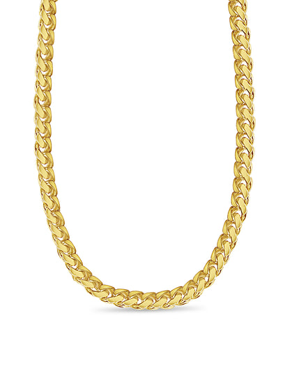 Miami Cuban Solid Gold Handmade Necklace , 11mm, 16-30 Inch