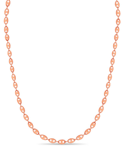 Mariner Solid Gold Handmade Necklace , 9mm, 16-30 Inch
