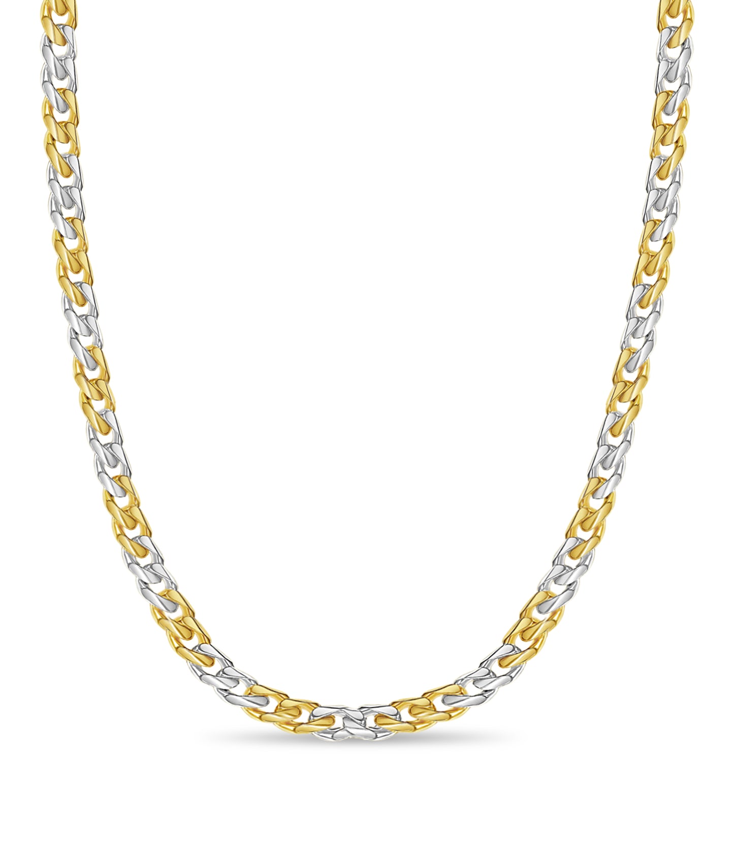 Curb Solid Gold Handmade Necklace , 13mm, 16-30 Inch