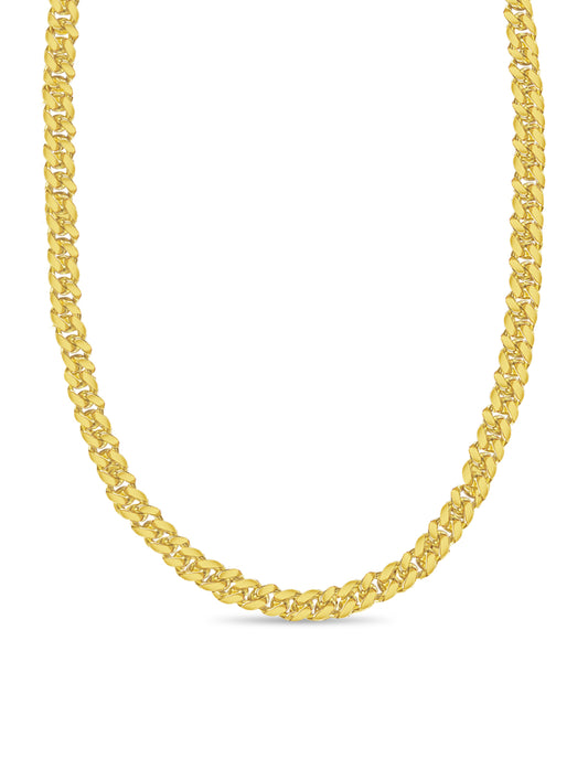 Miami Cuban Solid Gold Handmade Necklace , 12mm, 16-30 Inch