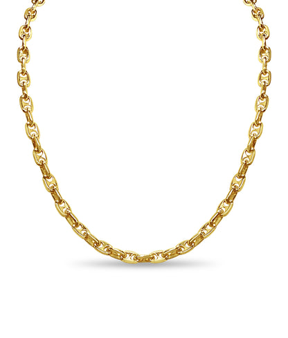 Anchor Mariner Solid Gold Handmade Necklace , 5mm, 16-30 Inch