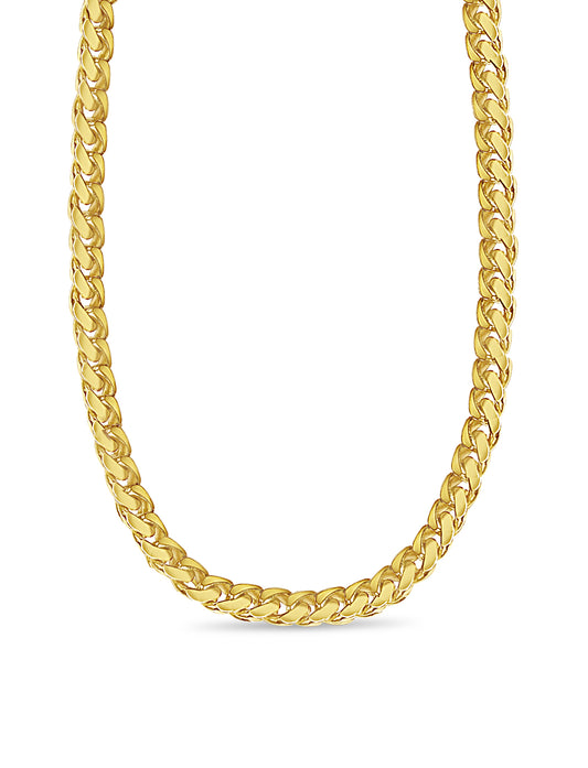 Miami Cuban Solid Gold Handmade Necklace , 11mm, 16-30 Inch