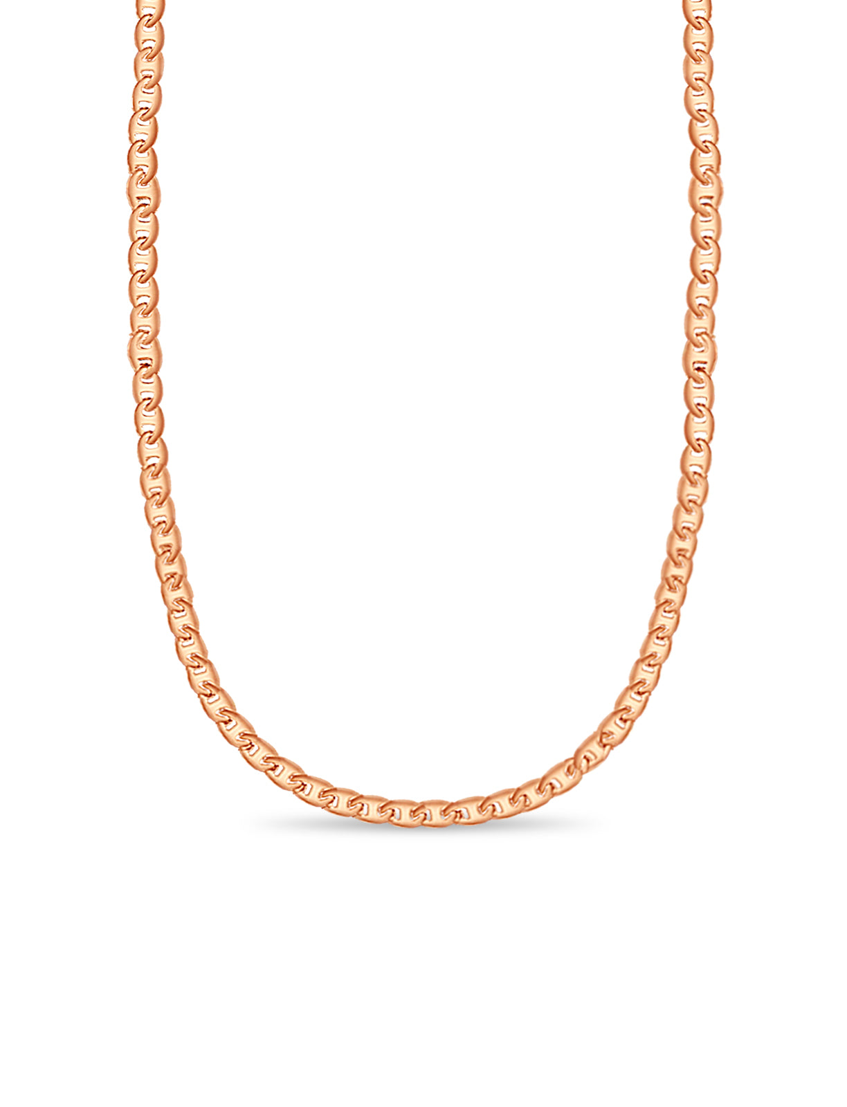 Mariner Solid Gold Handmade Necklace , 9mm, 16-30 Inch