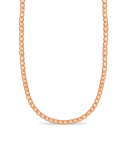 Mariner Solid Gold Handmade Necklace , 9mm, 16-30 Inch