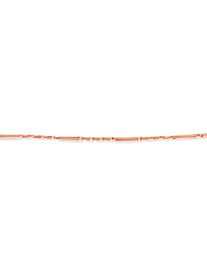 Cylinder Tube Solid Gold Handmade Bracelet , 4mm, 6.5-10 Inch