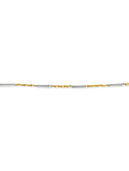 Cylinder Tube Solid Gold Handmade Bracelet , 4mm, 6.5-10 Inch