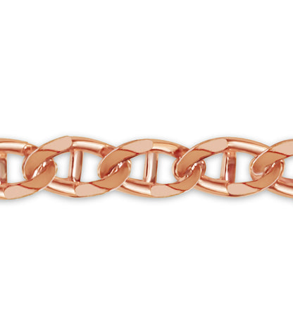 Mariner Solid Gold Handmade Bracelet , 15mm, 6.5-10 Inch
