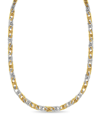 Curb Solid Gold Handmade Necklace , 16mm, 16-30 Inch